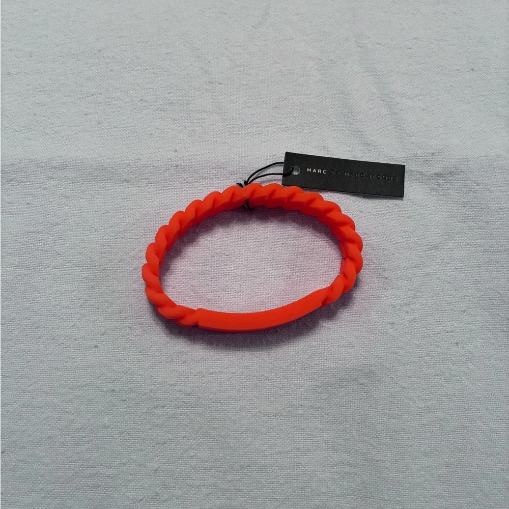 Marc by Marc Jacobs Braided Bracelet in color fluoro orange - Picture 2 of 8